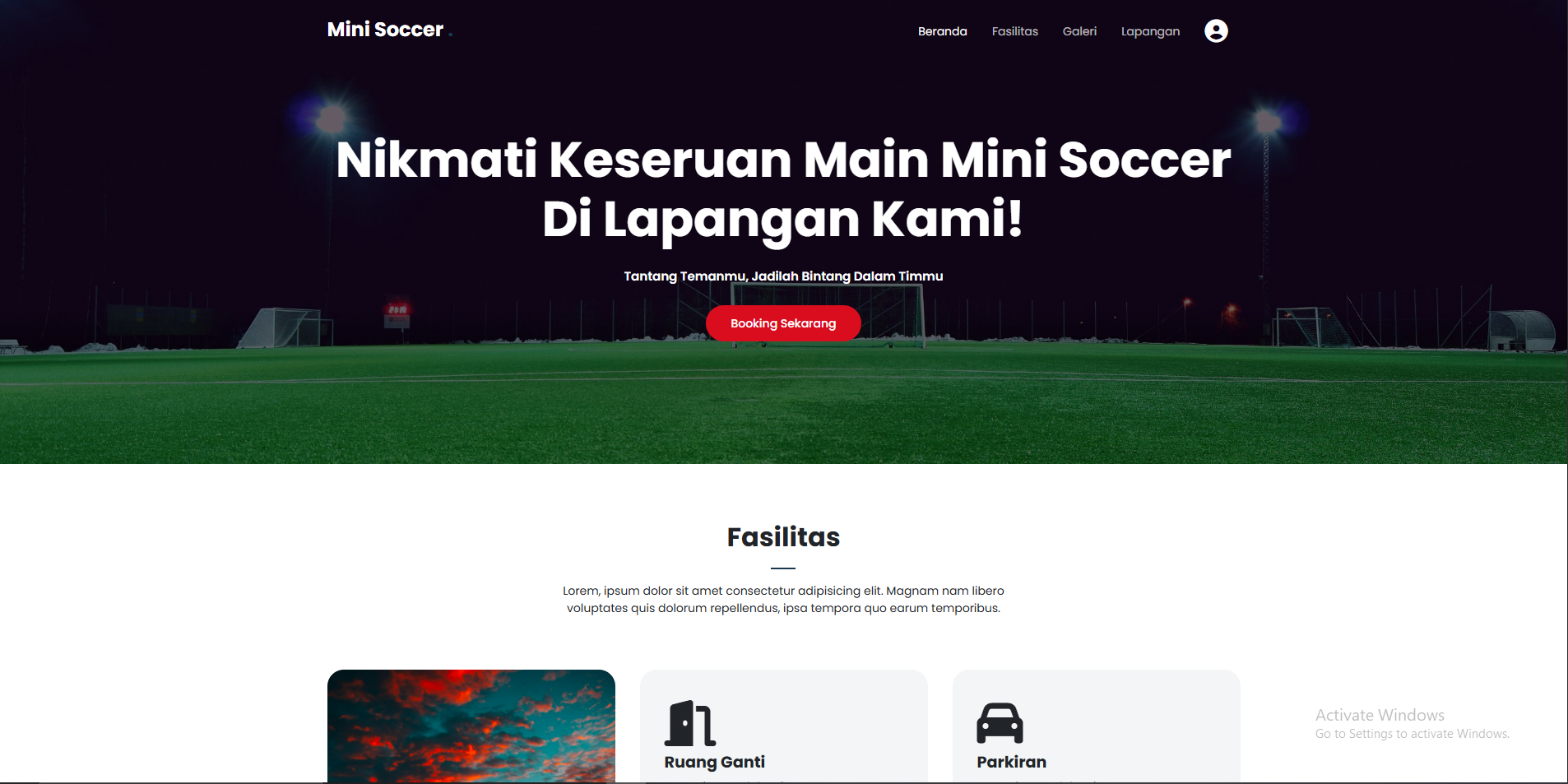 Soccer Field Rent (Microservice API Integrated)
